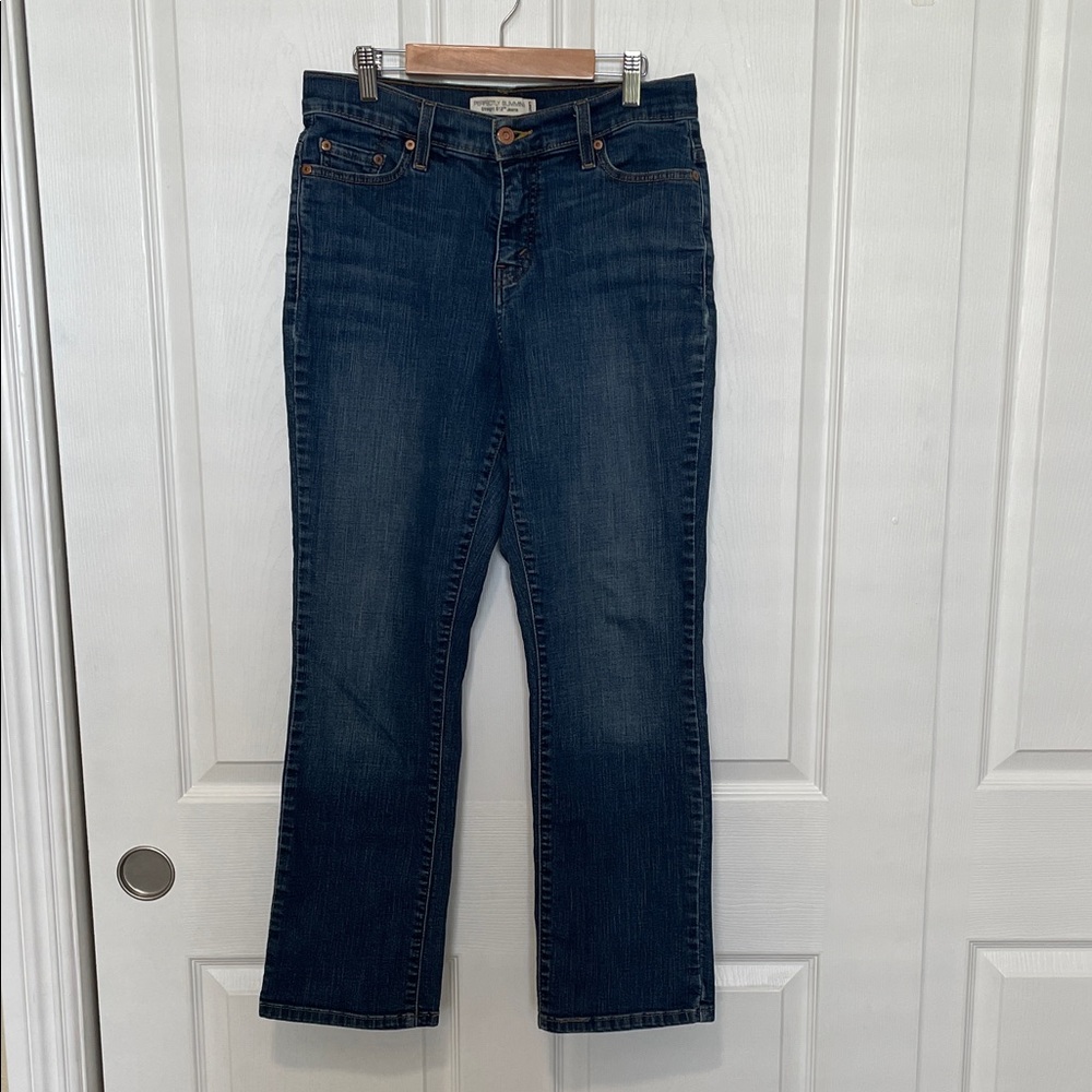 Levi's Women's Perfectly Slimming Straight 512 Jeans in Dark Blue Denim